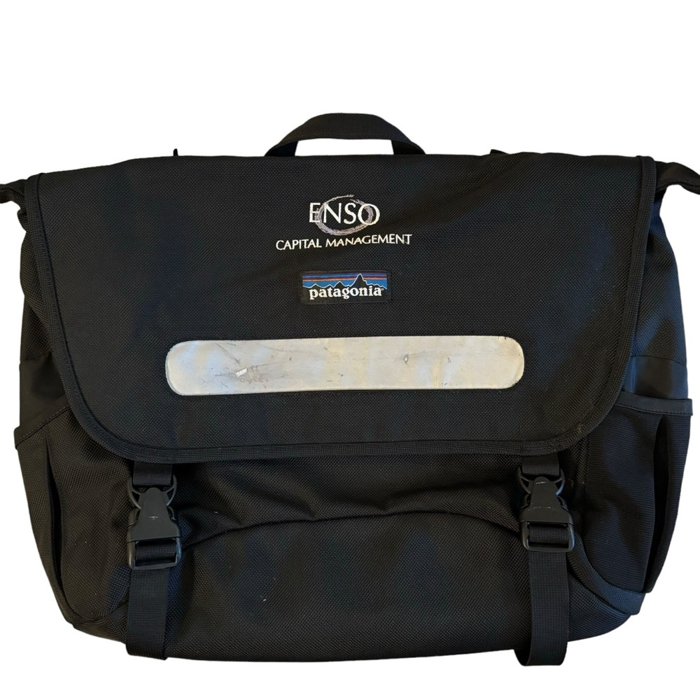 Patagonia Half Mass Bag Messenger Laptop Briefcase Black Nylon Business Travel - Picture 2 of 15